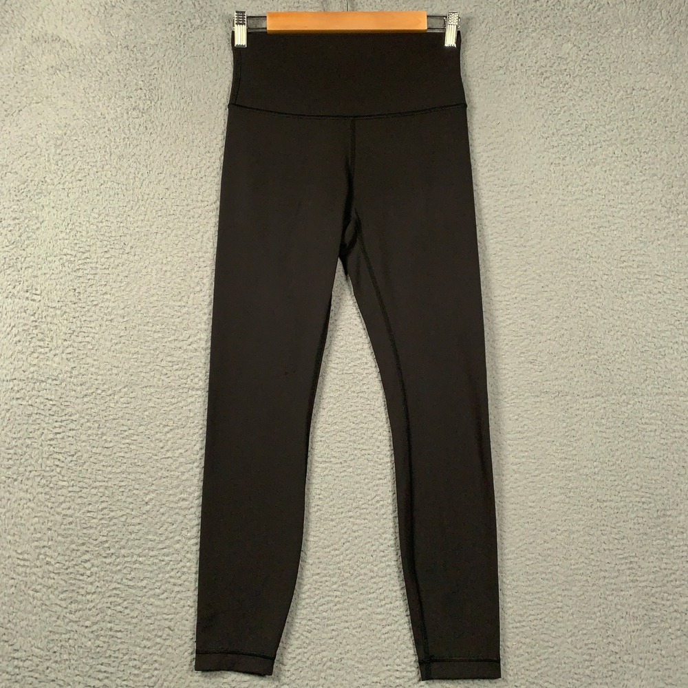 Lululemon Wunder Train Tight Women's 6 Black High-Rise Everlux Gym Leggings 27"